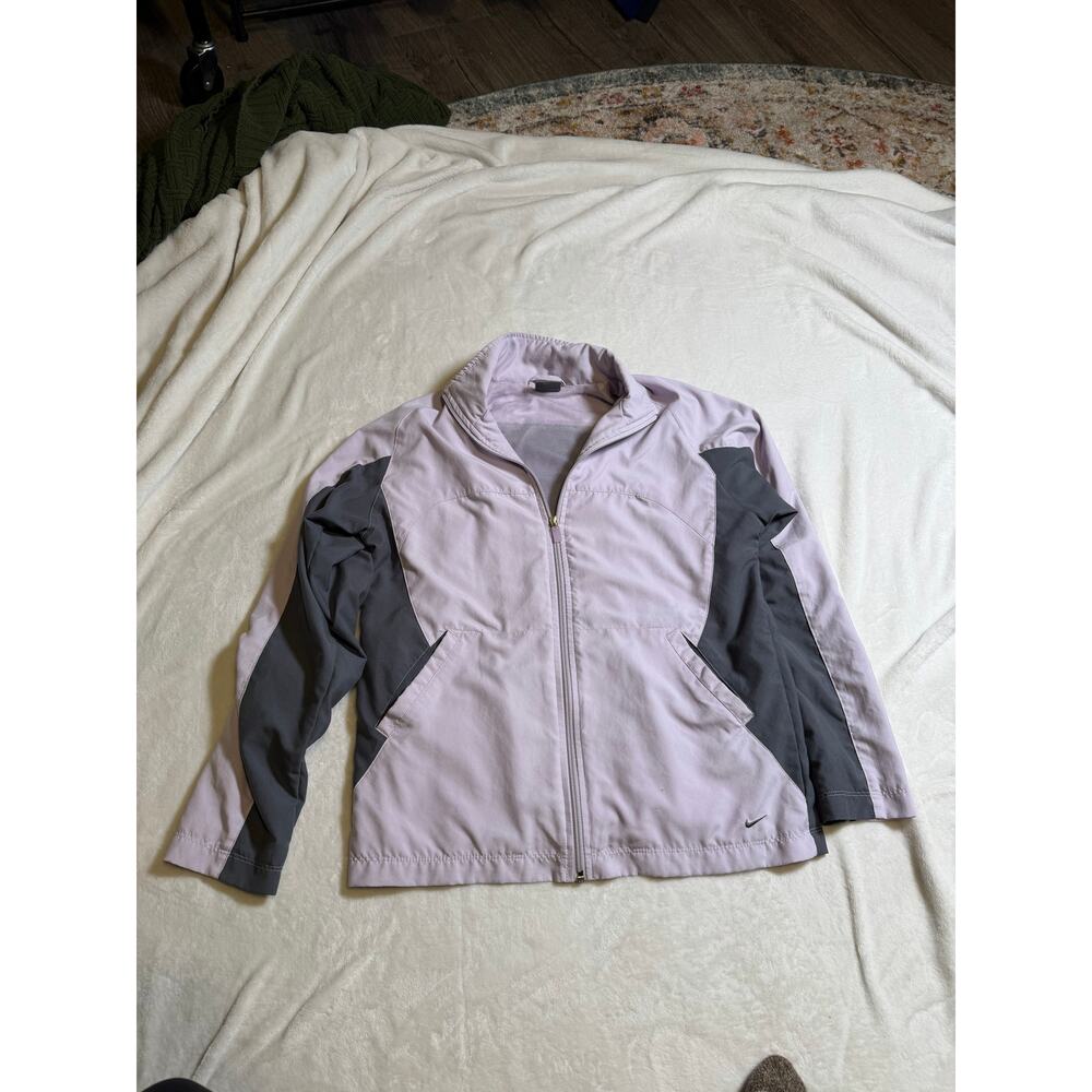 Nike Dri Fit Purple and Grey Windbreaker size Small